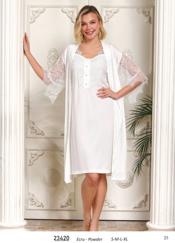 Dress with long robe from the Turkish brand Tuba 23420