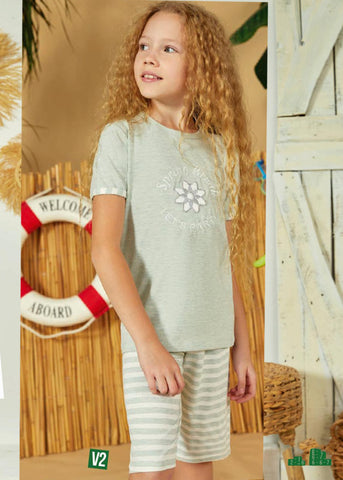 Turkish cotton children's pajamas 3098