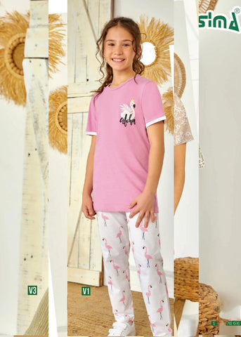 Turkish cotton children's pajamas 3112