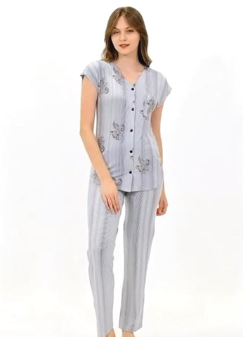 Half-sleeve stretch cotton pajama 40046