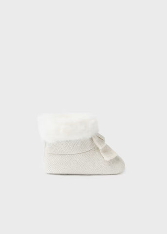 Tricot boot with newborn hair Ref.  13-09686-073