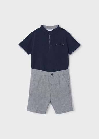 Boy's 2-piece polo and shorts set Ref.  24-03282-038