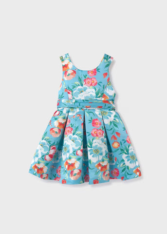 Girl Satin Print Dress Ref. 24-05063-006