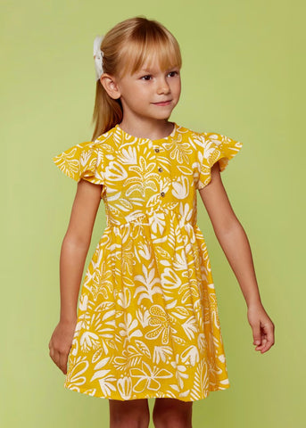 Girl's tropical print dress Ref.  24-03923-010