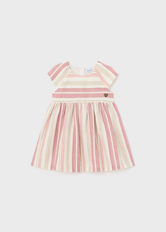 Baby linen striped dress Ref.  24-01921-065