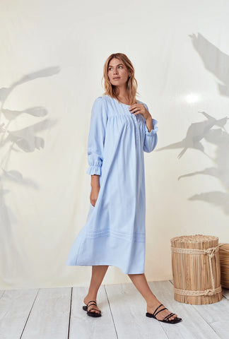 Heavenly Blue Flannel Ballet Nightgown 5225056