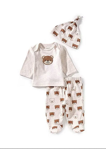 Baby Boys Lap-Shoulder Cute Bear Playset 25-16331