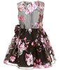 Sleeveless Metallic Floral Burnout Fit-And-Flare Dress W3/W4-14785