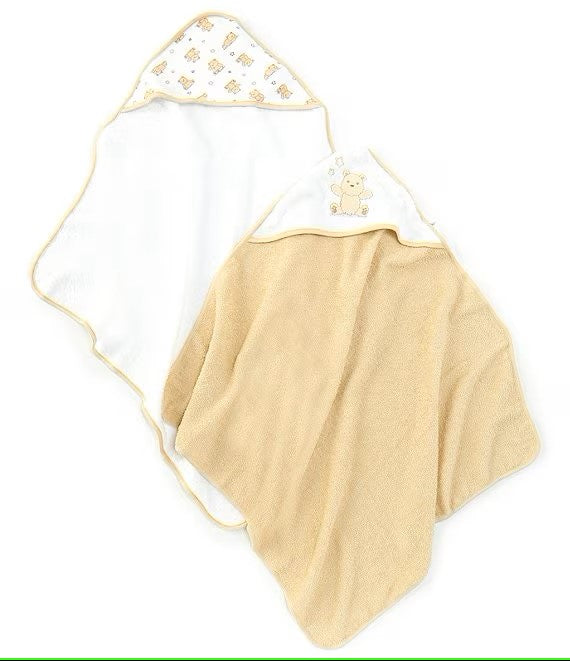 Bear Hooded Terry Towel 2-Pack 49754