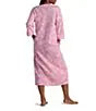 Petite Miss Elaine Essentials Interlock Knit Paisley Print Long Zip Robe 664825