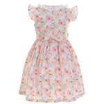 Flutter-Sleeve Bunny-Printed Poplin Fit-And-Flare Dress 12048