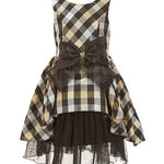 Open Full Size Image Bonnie Jean Big Girls 7-16 Sleeveless Plaid Taffeta Dress 11838