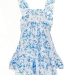 Little Girls 2T-6X Flutter-Sleeve Toile-Printed Fit-And-Flare Dress 13396