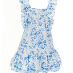 Little Girls 2T-6X Flutter-Sleeve Toile-Printed Fit-And-Flare Dress 13396