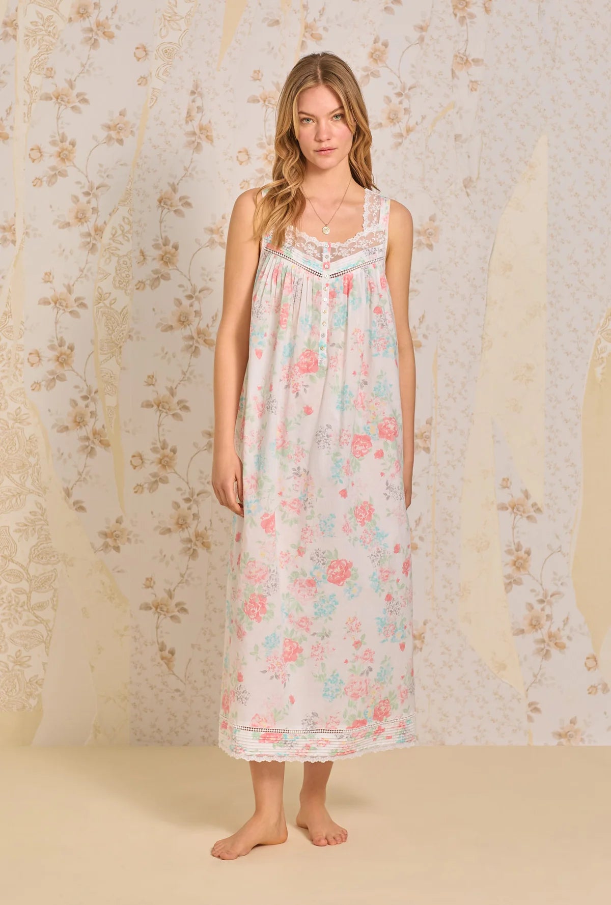 Summer Jubilee "Eileen" Cotton Woven Nightgown E00028-157