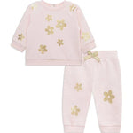 Girls' Floral Shine Active Sweatshirt & Pants Set - Baby 25-16398