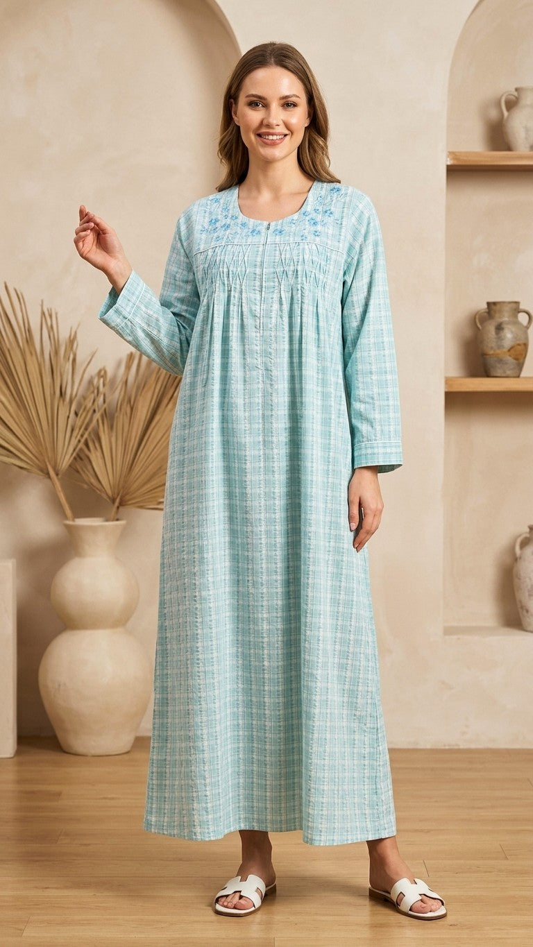 Women's long-sleeved cotton dress 26-12-B-1