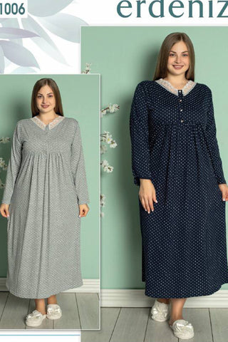 Women's Heavy Cotton Long Sleeve Shirt 1006