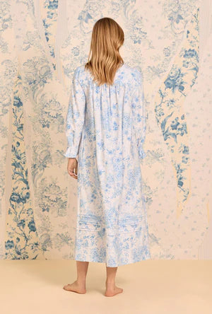 Chateau Bloom Long Sleeve Cotton Flannel Ballet Nightgown00098