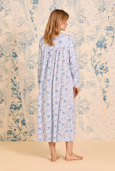 Floral Whisper Dream Sweater Knit Long Sleeve Ballet Nightgown5026623