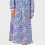 قميص نوم NWT Lanz of Salzburg Tyrolean COTTON FLANNEL بالقلوب/الزهور 5616839-464