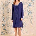 Classic Navy Dream Sweater Knit Chemise 5326623