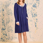 Classic Navy Dream Sweater Knit Chemise 5326623
