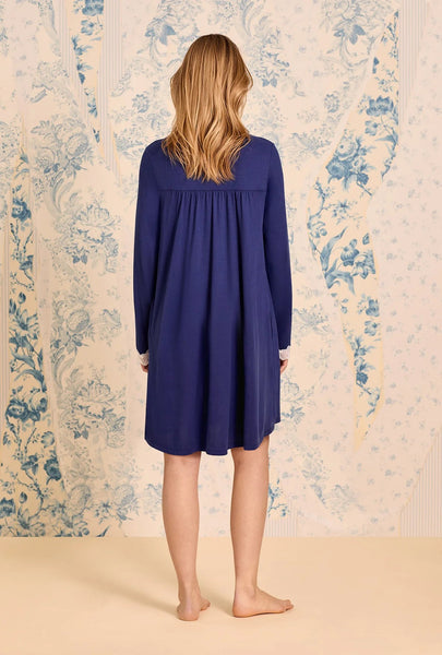 Classic Navy Dream Sweater Knit Chemise 5326623