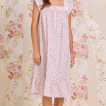 Sweet Ditsy Cotton Lawn Cap Sleeve Waltz Nightgown E30120-163