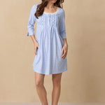 Dreamy Ditsy 3/4 Sleeve Cotton Short Nightgown 22678-469