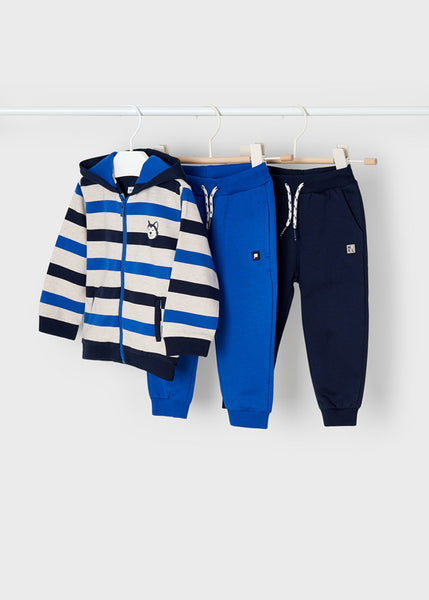 Mayoral Striped jumpsuit with 2 pants baby 12-02831-029 Blue