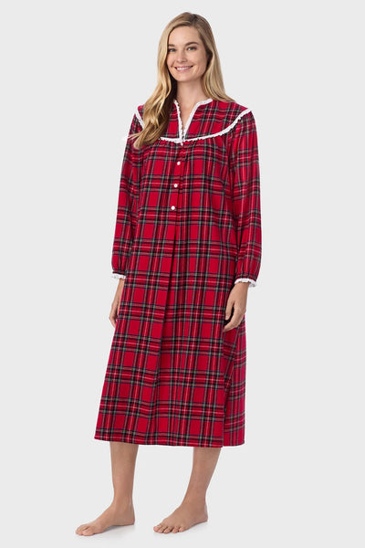 Red Tartan Flannel Gown 5416839-644