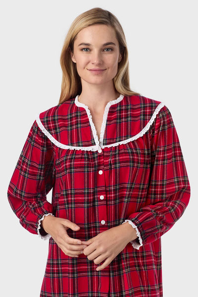 Red Tartan Flannel Gown 5416839-644