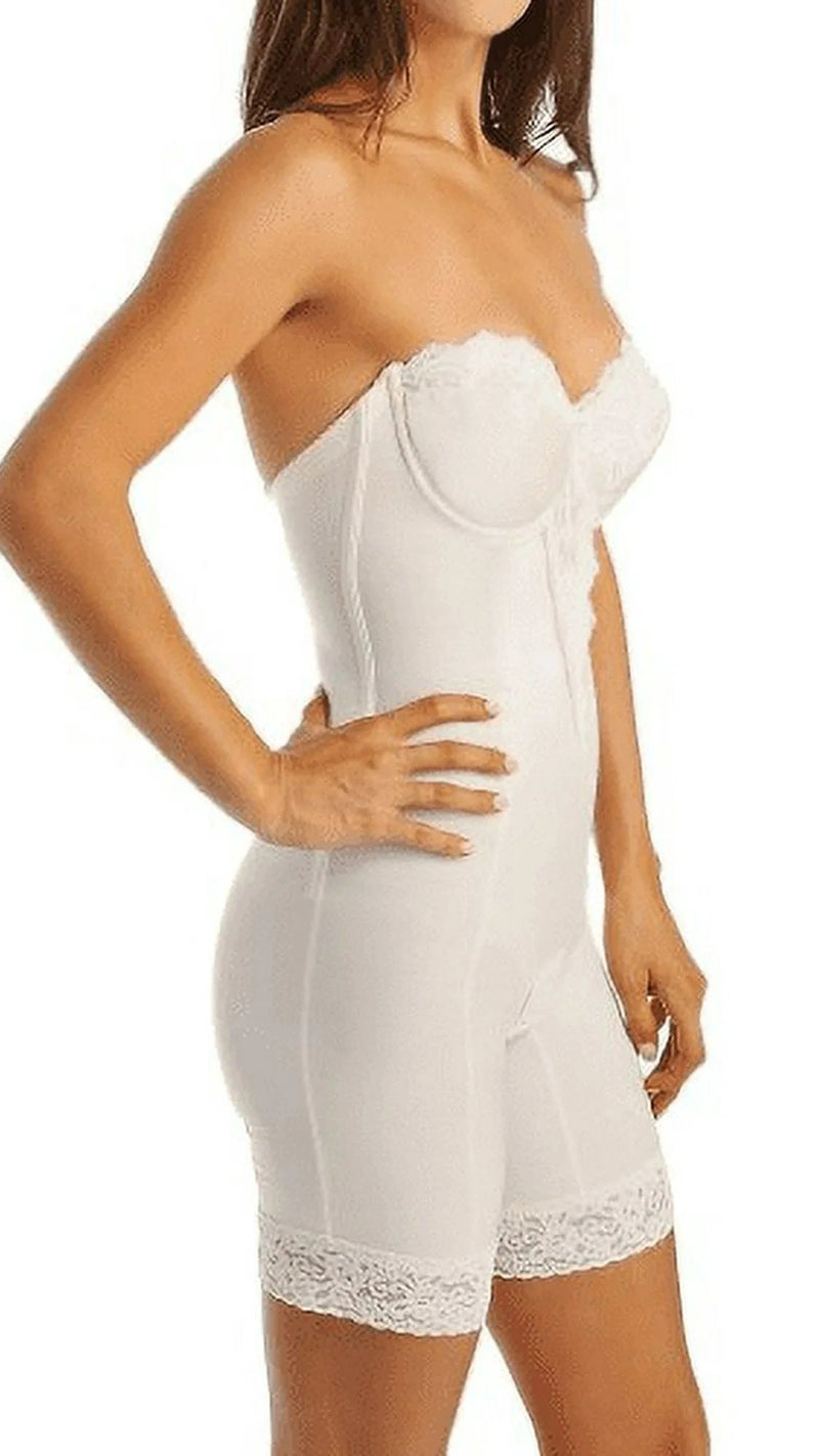 Women's Va Bien 1294 Strapless Low Back Long Leg Bodysuit 1294