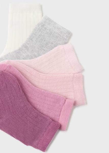 Set of 6 newborn organic cotton socks Ref.  13-09655-084