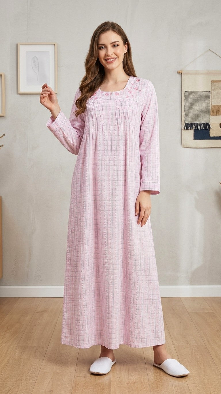 Women's long-sleeved cotton dress 26-12-B-2