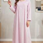 Cool summer cotton dress, long sleeve 26-11-B-3