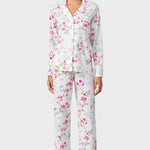 Evening Rose Trellis Classic Cotton Knit Notch Pajama 90036-168