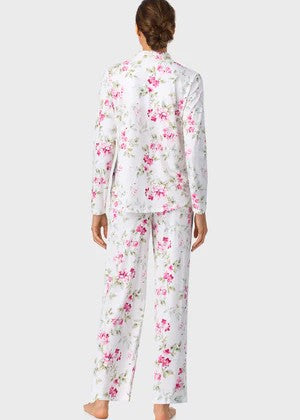 Evening Rose Trellis Classic Cotton Knit Notch Pajama 90036-168