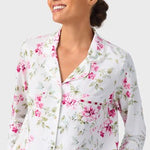 Evening Rose Trellis Classic Cotton Knit Notch Pajama 90036-168