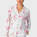 Evening Rose Trellis Classic Cotton Knit Notch Pajama 90036-168