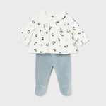Newborn baby girl leggings and t-shirt set Ref.  14-2503-042