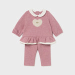 Newborn ruffle sweatshirt and pants set Ref.  14-2507-056