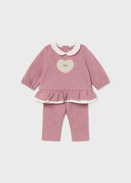 Newborn ruffle sweatshirt and pants set Ref.  14-2507-056