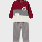 Baby Animal Sweater and Pants Set Ref. 14-2544-081