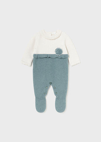 Newborn Knit Flower One-Piece Ref. 14-2603-025