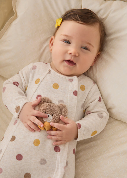 Newborn Velour One-Piece with Collar Ref. 14-2779-091