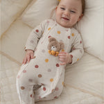 Newborn Velour One-Piece with Collar Ref. 14-2779-091