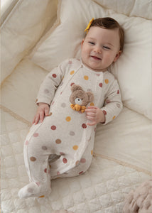 Newborn Velour One-Piece with Collar Ref. 14-2779-091