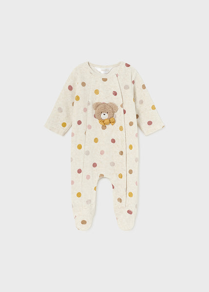 Newborn Velour One-Piece with Collar Ref. 14-2779-091